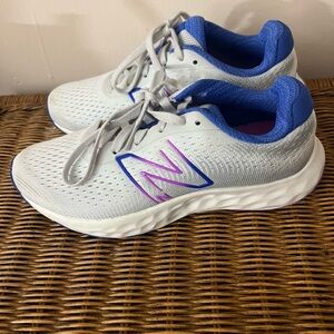 New Balance Kids' Gray and Blue Sneakers